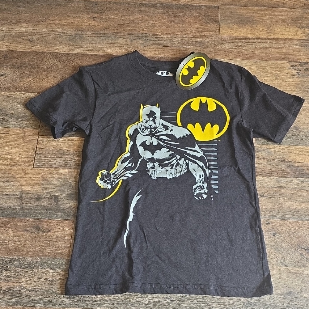Batman Black and Yellow Short Sleeve Tee with Iconic Logo